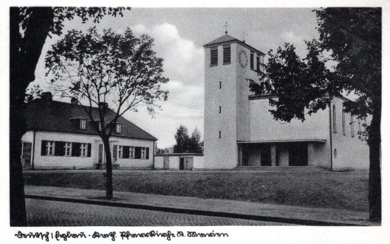 Vorkriegspostkarte der kath. Kirche von Dt. Eylau (Pfarrer Gundel)
