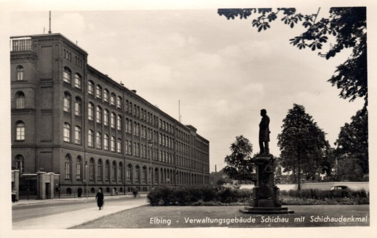 Zentralverwaltung von Schichau in Elbing vor dem Krieg (Pfarrer Gundel)