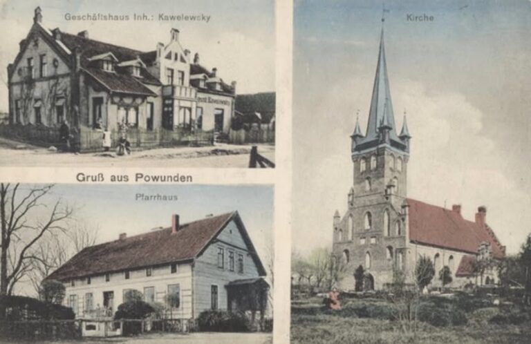 Vorkriegspostkarte von Powunden (Jürgen Ehmann)