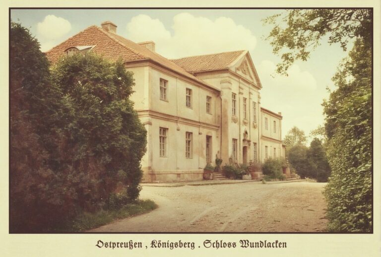 Vorkriegsbild des Gutshauses Wundlacken (Maxim Schiller)