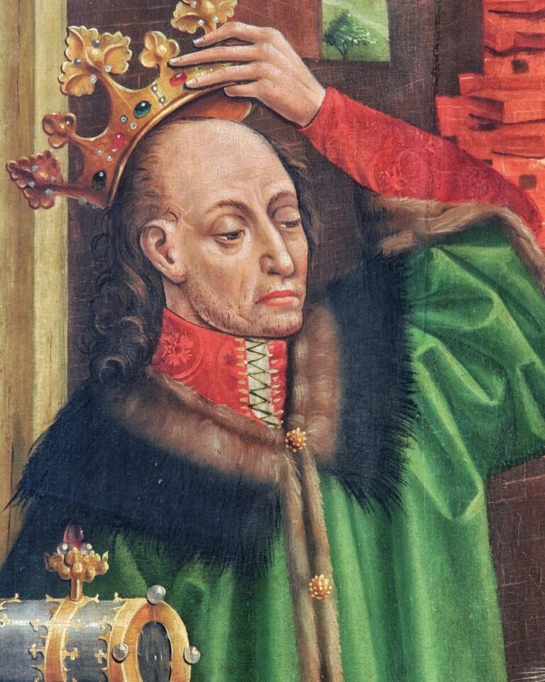 König Wladyslaw II. Jagiełło von Polen (Posthumes Gemälde um 1475–1480)