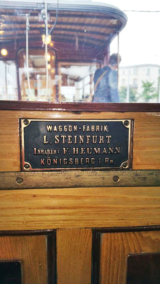 Hersteller-Schild " Herstellerschild Waggon Fabrik L. Steinfurt"
