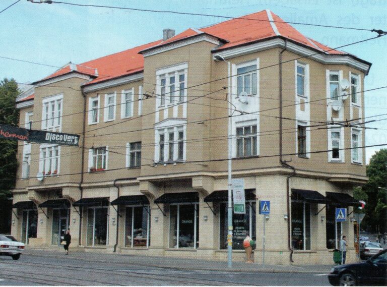 Filiale der Königsberger Sparkasse, Hufenallee (c Jörn Pekrul, Königsberger Bürgerbrief, Sommer 2025, S. 47)