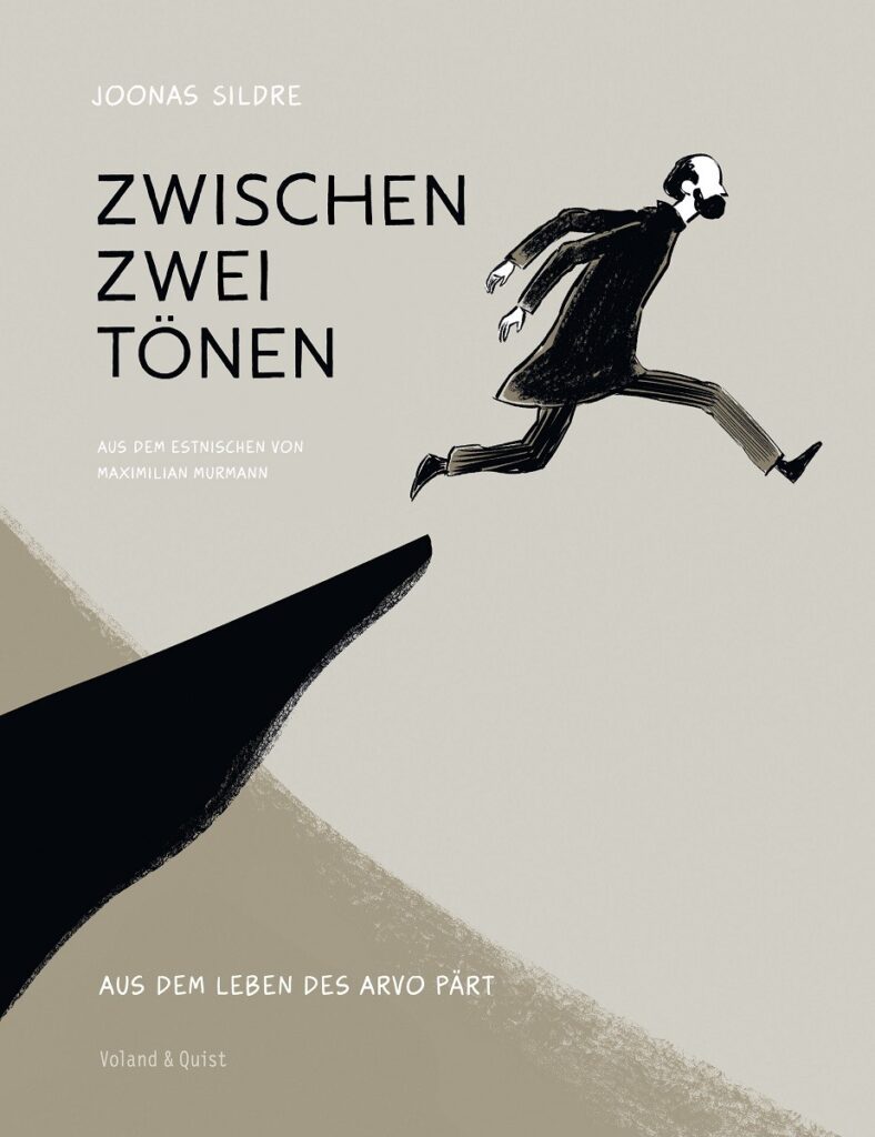 Cover (c Joonas Sildre "Zwischen den Tönen", Verlag Voland & Quis, 2021)
