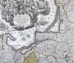 Archivale, historische Karte, Borussiae Regnum, 18. Jh. (© Ostpreußisches Landesmuseum)